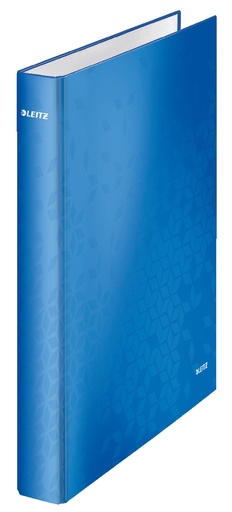 [ESS-42420036] Ringmap Leitz WOW karton A4 maxi 4 D-ringen 25 mm rug 40mm metallic (blauw)