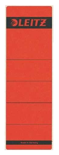 [ESS-16420025] Rugetiket Leitz zelfklevend kort breed (10) (rood)