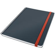 [ESS-45270089] Spiraalschrift Leitz Cosy Soft Touch gelamineerd karton 188 x 255 mm gelijnd 160 blz (fluweel grijs)