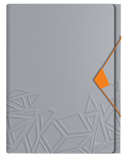 [OUT-39970088] Voorordner Leitz Urban Chic PP A4 5-vaks (grijs)