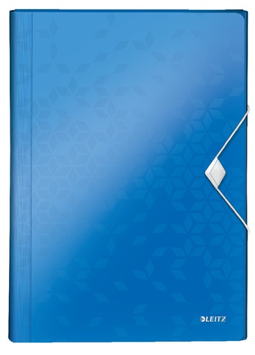 [ESS-45890036] Voorordner Leitz WOW PP A4 6-vaks metallic (blauw)
