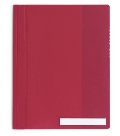 [DUR-251003] Zichtsnelhechtmap Durable A4+ etiketvenster 115x16mm (rood)