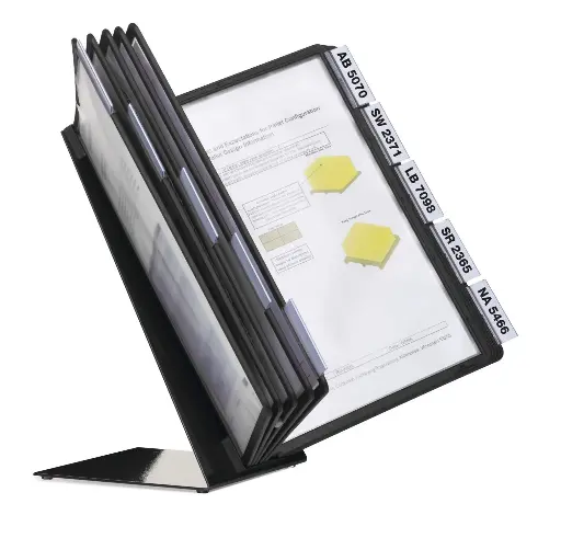 [DUR-557001] Zichtpanelensysteem Durable Vario Table 10 A4 (zwart)