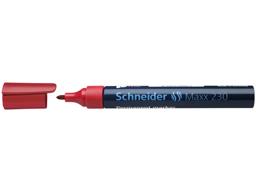 [SCH-123002] Permanent marker Schneider Maxx 230 rond 1-3 mm (rood)