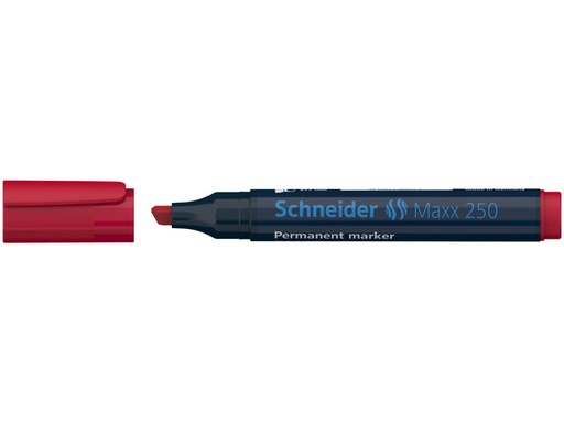 [SCH-125002] Permanent marker Schneider Maxx 250 schuin 2-7 mm (rood)