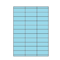 [ETI-40100250] Etiketten Etipage 33 etik/blad 70x25,4mm 200 bl (blauw)