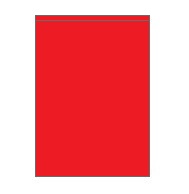 [ETI-32400101] Etipage "25" 01 etik/blad 210 x 292 mm (rood)