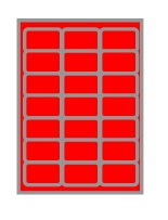 [ETI-31800526] Etipage 21 etik/blad 63.5 x 38.1 mm 100 bl (rood)