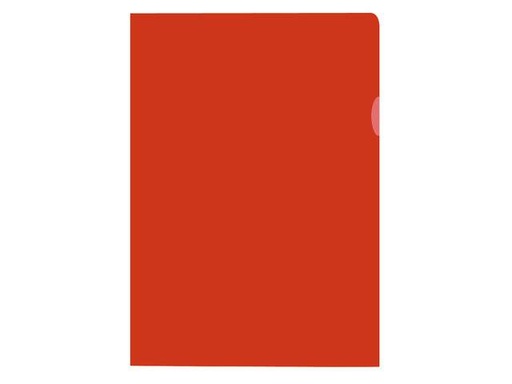 [KGO-34011] Transparante L-map Kangaro A4 PP 120 micron gekorreld (10) (rood)