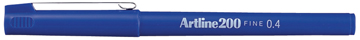 [TIM-200B] Fineliner Artline 200 0.4 mm (blauw)