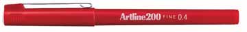 [TIM-200R] Fineliner Artline 200 0.4 mm (rood)