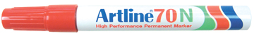 [TIM-70R] Permanent marker Artline 70 ronde punt 1.5 mm (rood)