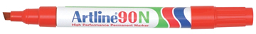 [TIM-90R] Permanent marker Artline 90 beitelpunt 2-5 mm (rood)