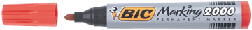 [TIM-2000R] Permanent marker Bic 2000 ronde punt 1.7 mm (rood)