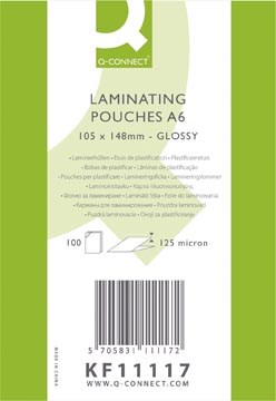 Lamineerhoes Q-Connect PET A6 2x125µ (100)