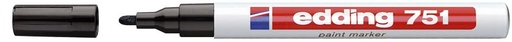 [TIM-751Z] Paintmarker Edding 751 ronde punt 1-2 mm (zwart)