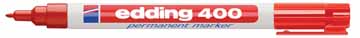 [TIM-400-R] Permanent marker Edding 400 ronde punt 1 mm (rood)