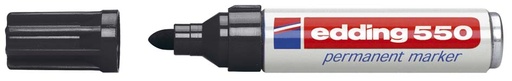 [TIM-550Z] Permanent marker Edding 550 ronde punt 3-4 mm (zwart)