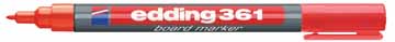 [TIM-361R] Whiteboardmarker Edding 361 ronde punt 1 mm (rood)