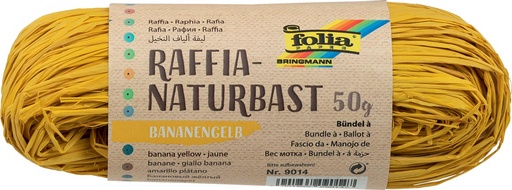 [TIM-9014] Raffialint Folia 50g (donkergeel)