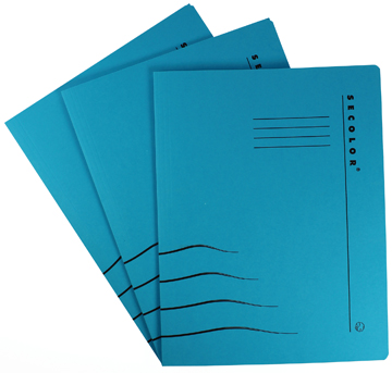 [TIM-3103102] Hechtmap met clip Jalema secolor A4 karton vkv50 (blauw)