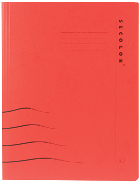 [TIM-3106315] Hechtmap met clipex Jalema secolor plus A4 karton (rood)
