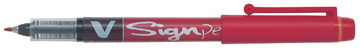 [TIM-134661] Viltstift Pilot V-Sign Pen medium (rood)
