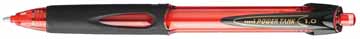 [TIM-SN220R] Balpen Uni-ball Power Tank punt 1.0 mm schrijfbreedte 0.4 mm RT (rood)