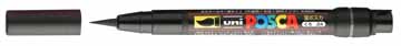 [TIM-PCF350Z] Paintmarker Uni-ball Posca Brush Tip PCF-350 penseelpunt 1-10mm (zwart)
