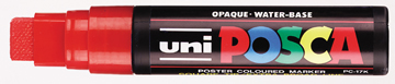 [TIM-PC17KR] Paintmarker Uni-Ball Posca PC-17K rechte punt 15mm (rood)