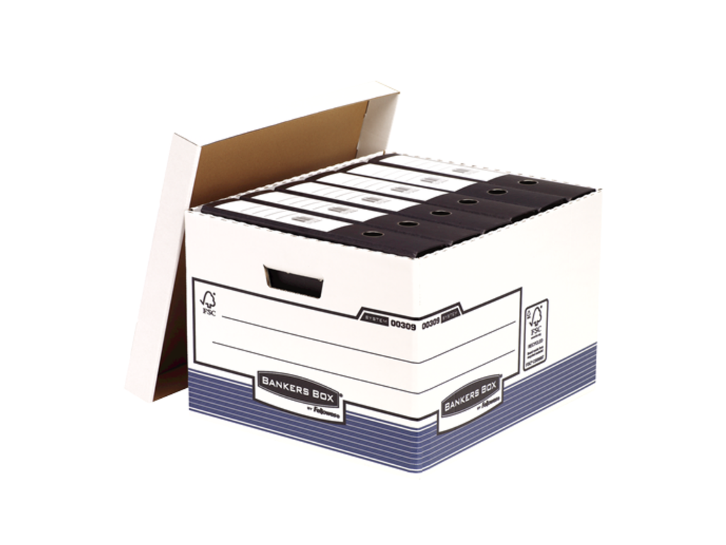 Archiefcontainer Fellowes Bankers Box Fastfold 38x28,7x43cm blauw (10)