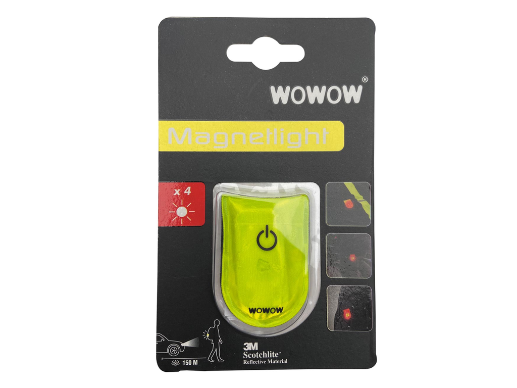 Lampje Wowow Magnetlight 4 rode leds met magneetsluiting met batterij