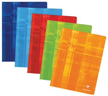 [TIM-63365C] Schrift Clairefontaine Metric karton A4+ 24x32cm 96blz met kantlijn assorti (gelijnd)