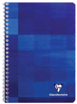 [TIM-883C] Spiraalschrift Clairefontaine Metric A5+ 16,5x21cm 120blz met kantlijn assorti (gelijnd)