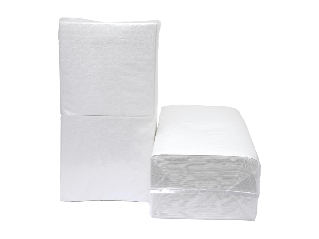 Servet 33x33cm 1-laags wit (9x500)