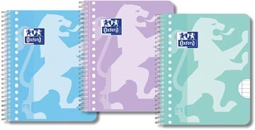 Spiraalschrift Oxford SCHOOL karton A5+ gelijnd 160 blz assorti (3)