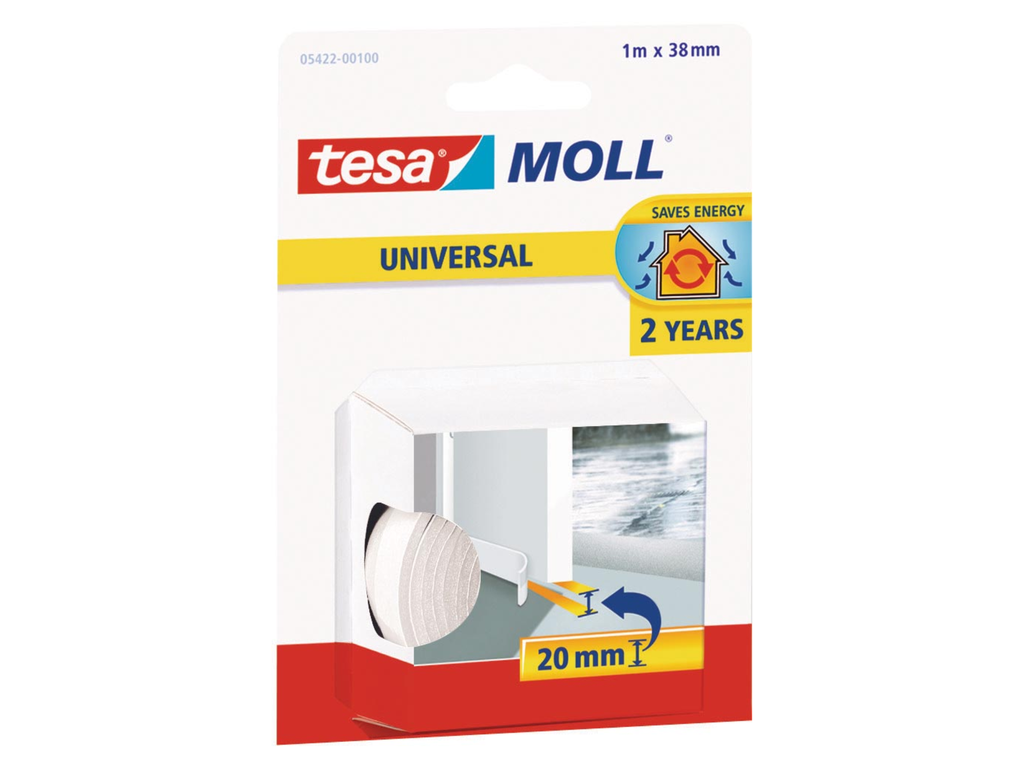 Dorpelstrip Tesa Moll Universal 1mx38mm wit
