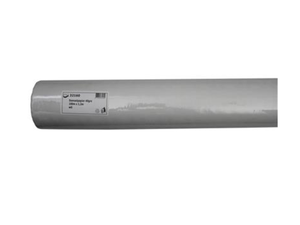 Tafelpapier uit papier damast 1,2x100m wit