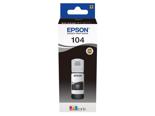 Cartridge Epson C13T00P140 4.500 Paginas voor Epson ET104 BK