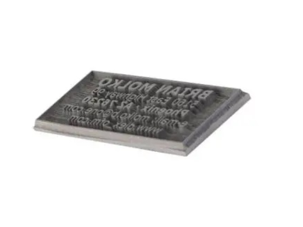 Tekstplaatje Colop P40