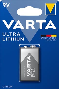 Batterij Varta Ultra Lithium 9V