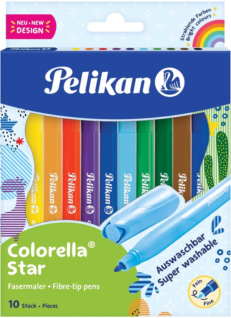 Viltstift Pelikan Colorella Star assorti (10)