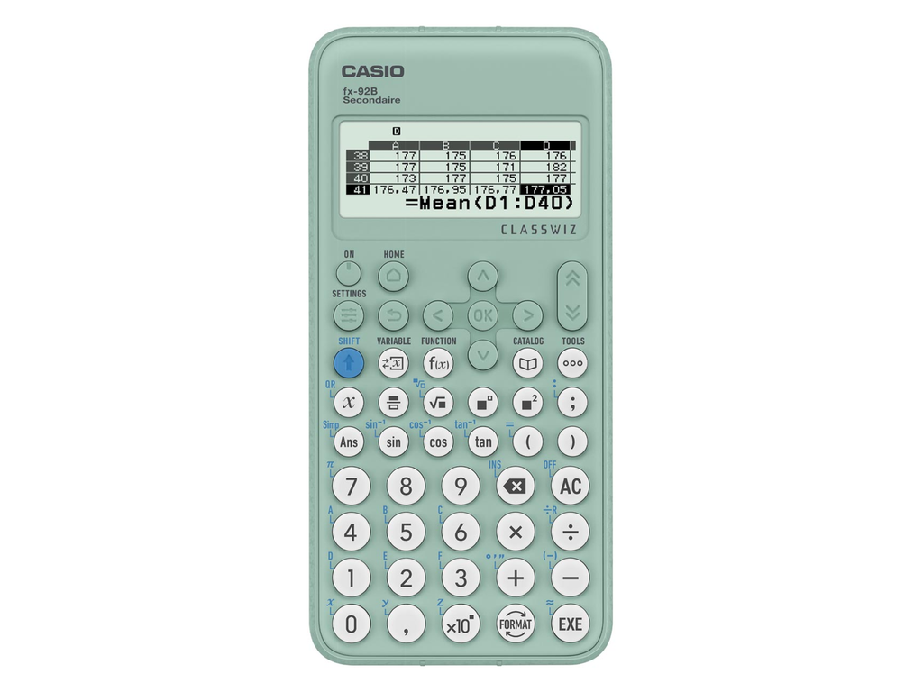 Wetenschappelijke rekenmachine Casio FX92B Secondaire