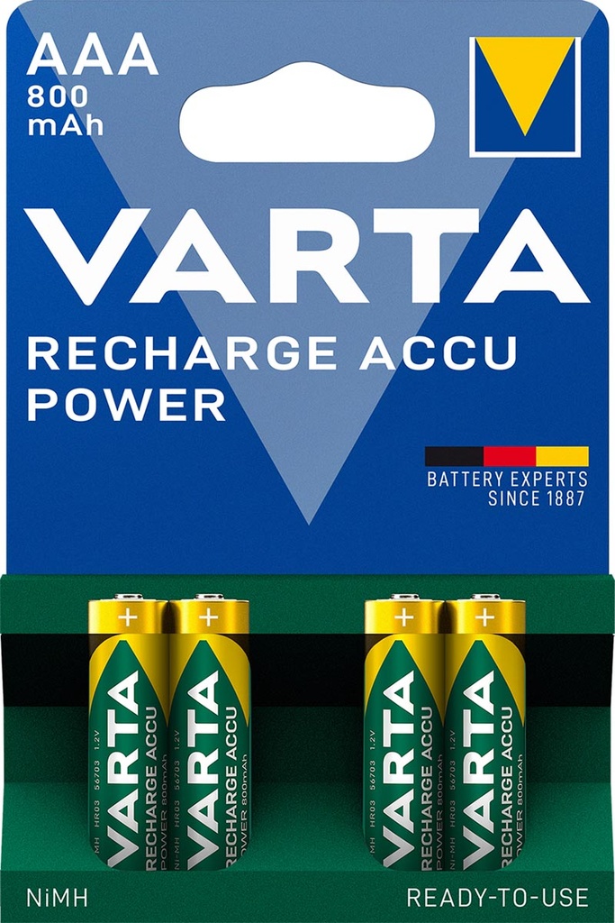 Batterij oplaadbaar Varta Accu Power AAA (4)