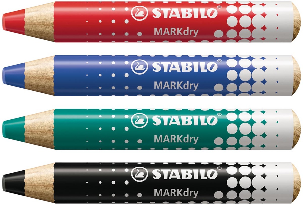 Potlood voor whiteboards Stabilo MARKdry assorti (4)