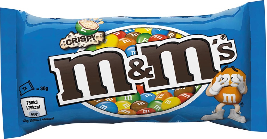 Snoep M&M's crispy zakje 36g (24)