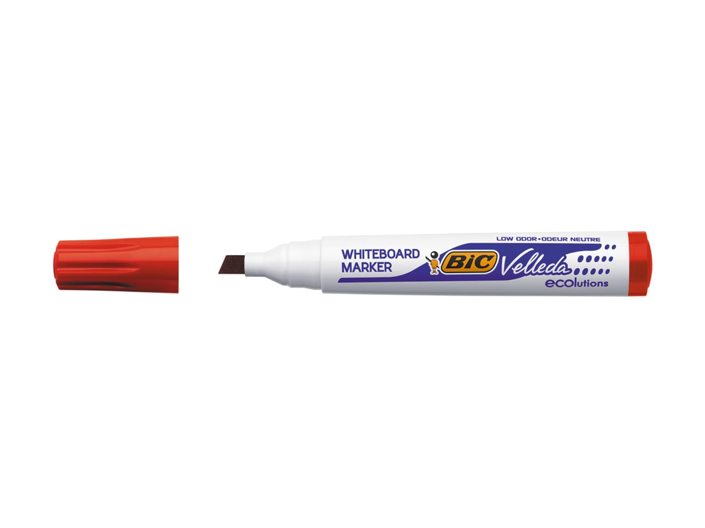 Whiteboardmarker Bic 1751 beitelvormige punt rood