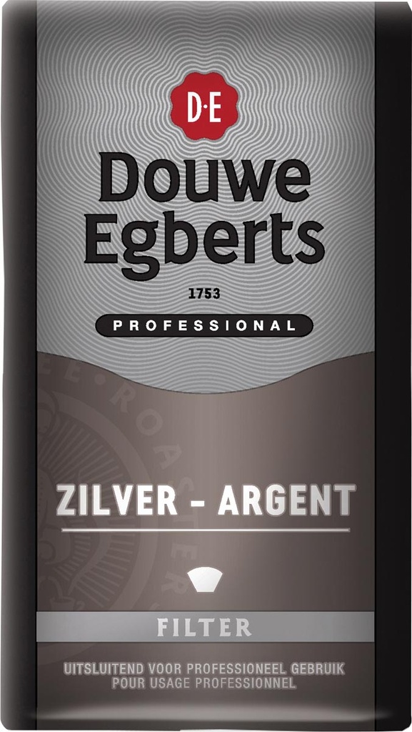 Koffie Douwe Egberts Silver/mokka gemalen pak 250g