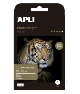 Fotopapier Apli photobrillant 10x15cm 240gr inkjet (100)
