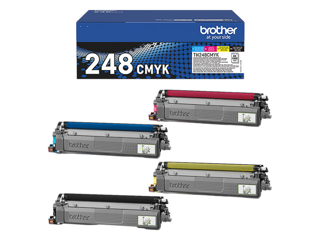Toner Brother Color Laser TN-248VAL valuepack BK-Cy-Mag-Yel